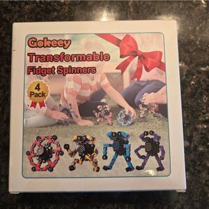 Gokeey Transformable Fidget Spinners 4 Pack NWT